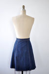 Dee Dee Denim Wrap Mini Skirt XS