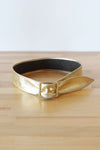 Golden Leather Waist Belt