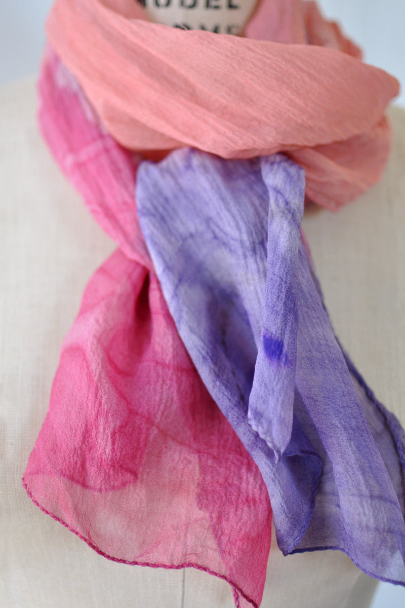 Dip Dye Silk Scarf