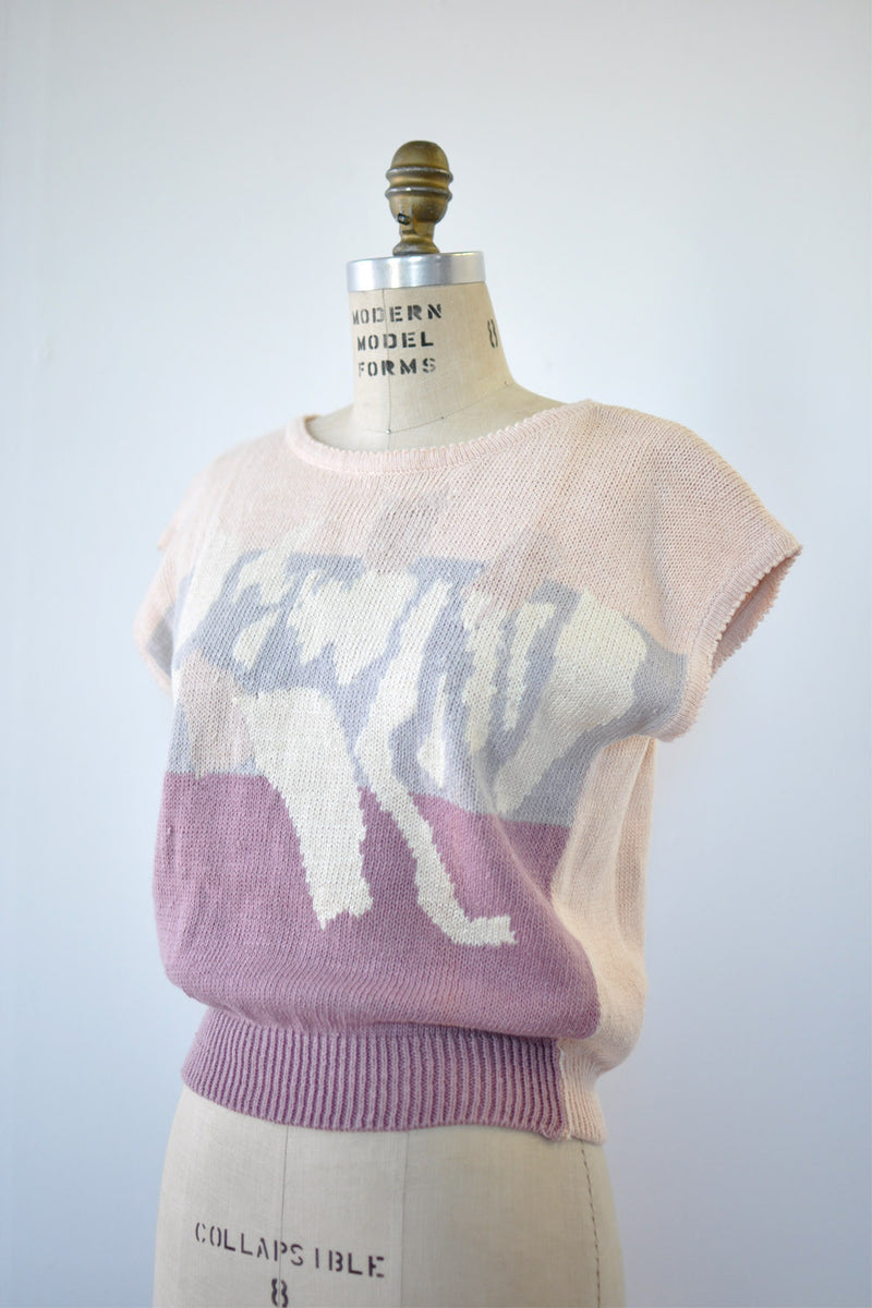 Pastel Melrose Knit Top XS/S/M