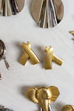 Goldtone XX Earrings