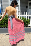 Gingham Full Sweep Maxi Dress XS/S