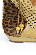 Leopard Tribal Ankle Boots 7