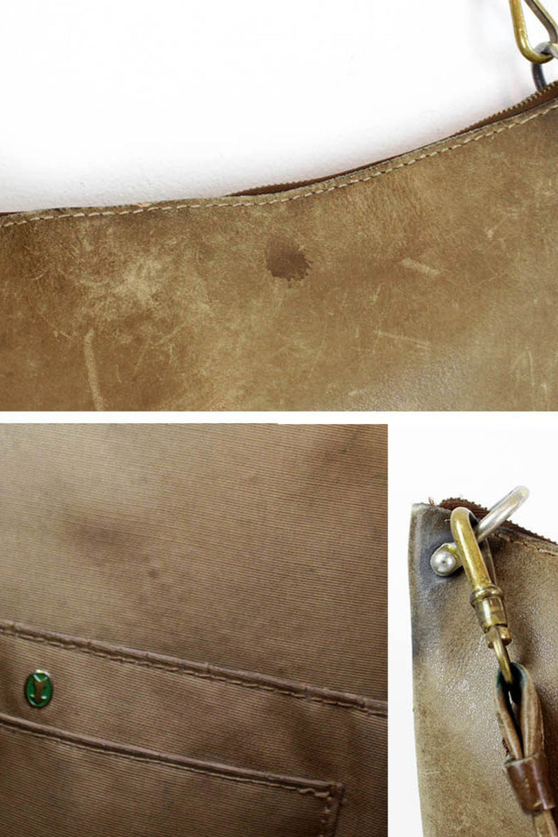 Sepia Leather Hobo Bag