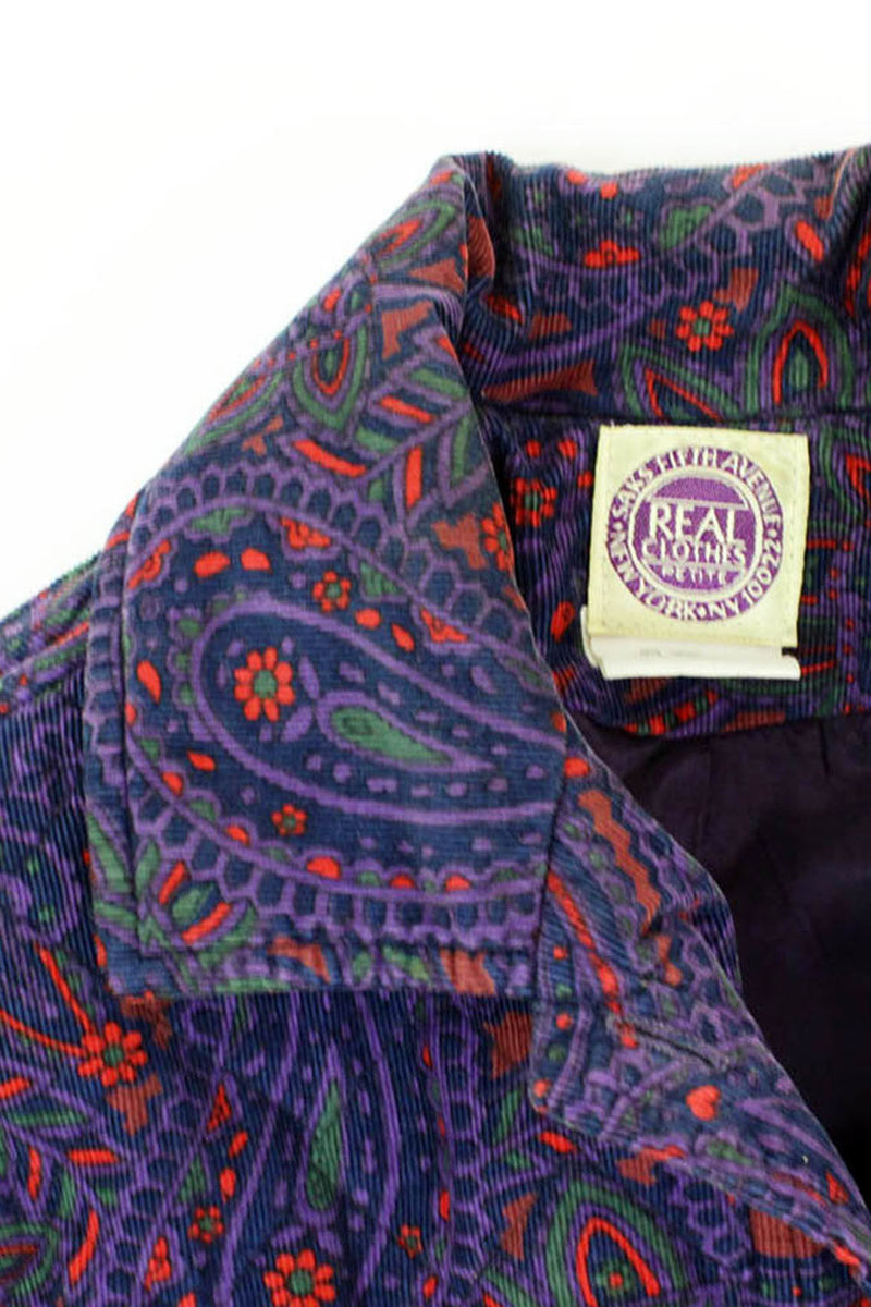 Saks Fifth Ave Paisley Puff Jacket S