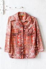 Kilim Print Shirt-Jacket S