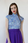 Watercolor Mandarin Top S