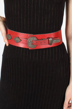 Scarlet Etched Harness Belt