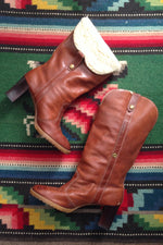 Heeled Sherpa Boots 8