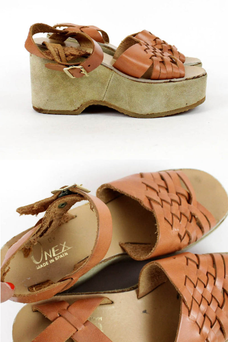Woven Leather Platforms 7