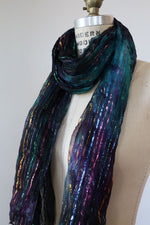 Rainbow Metallic Gauze Scarf