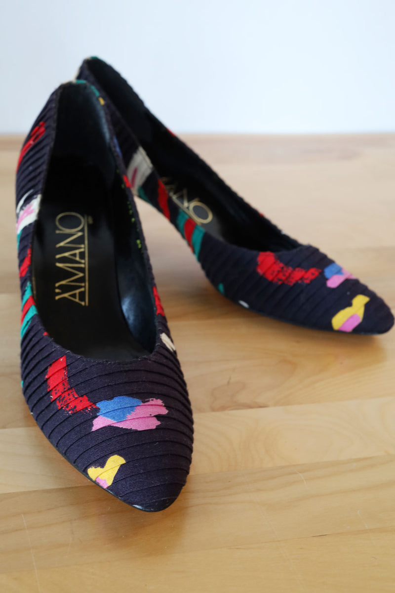 Amano Pleated Pumps 8 1/2