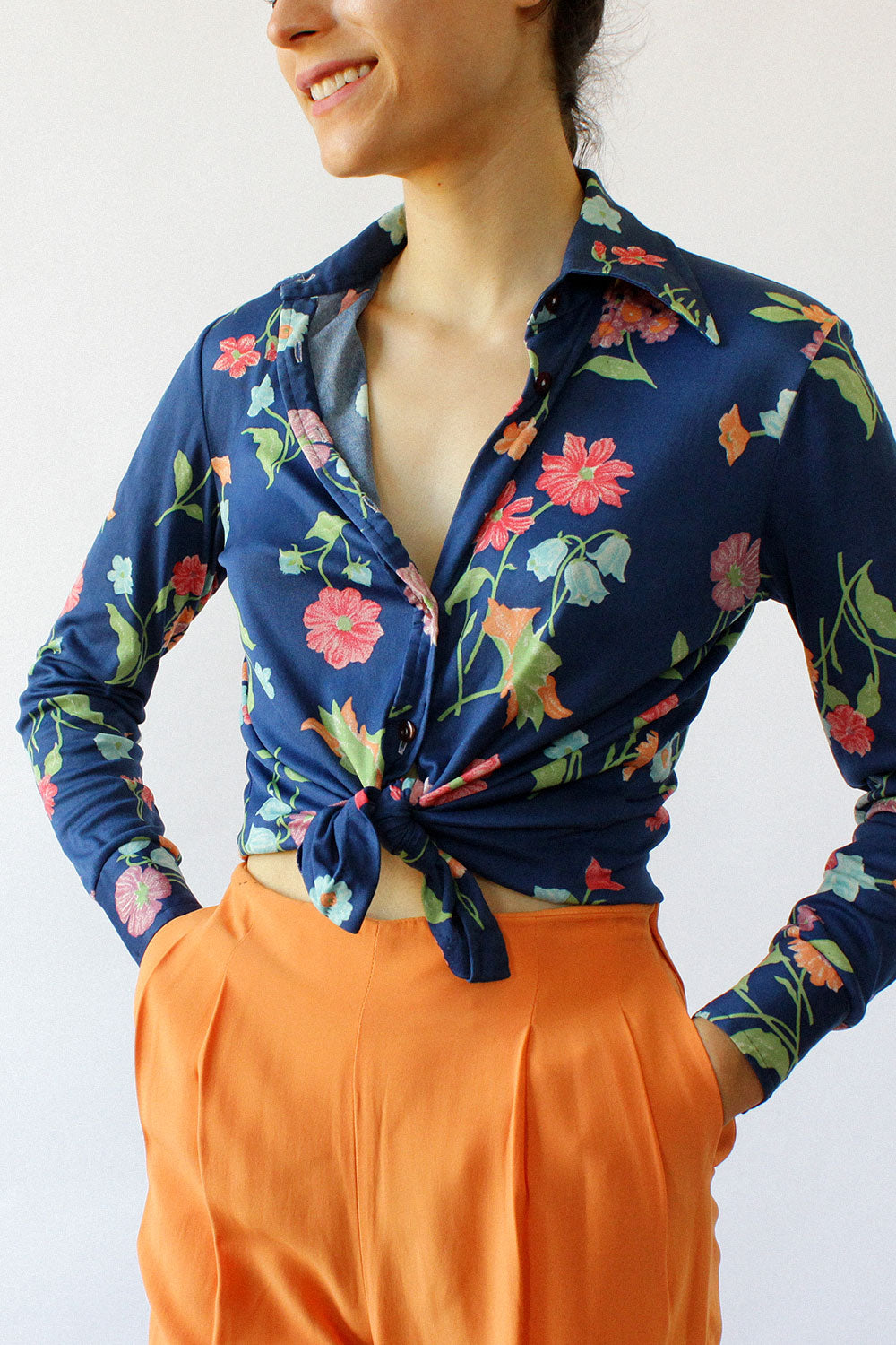 70s Garden Button Down XS/S